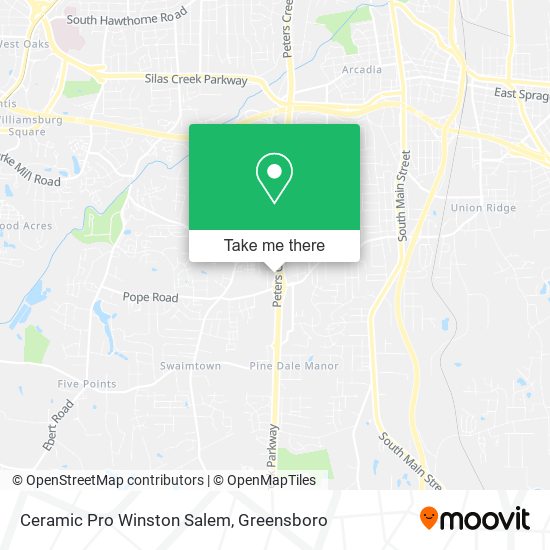 Ceramic Pro Winston Salem map