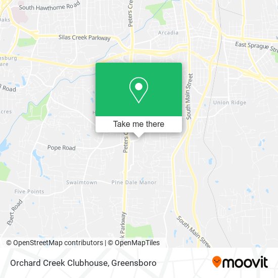 Orchard Creek Clubhouse map