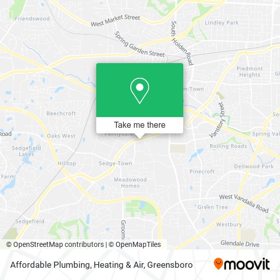 Affordable Plumbing, Heating & Air map