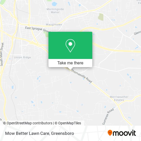 Mow Better Lawn Care map