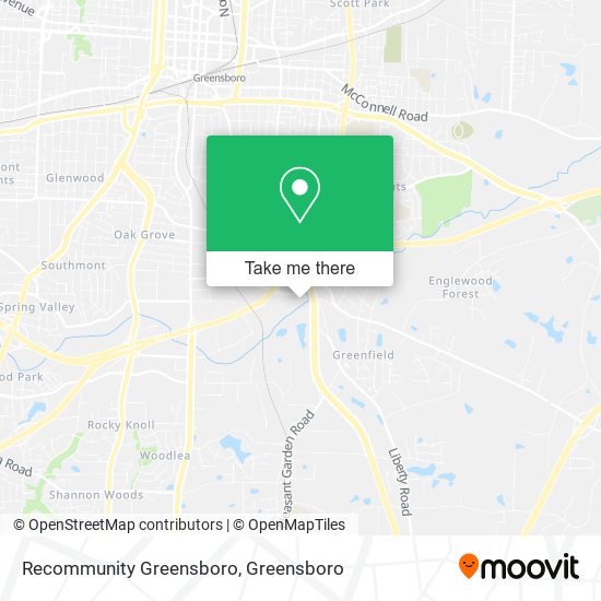 Recommunity Greensboro map