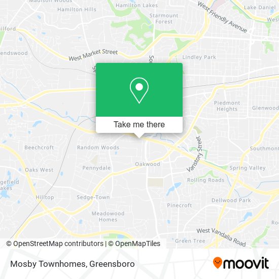 Mosby Townhomes map