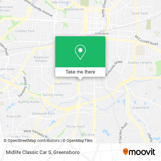 Mapa de Midlife Classic Car S