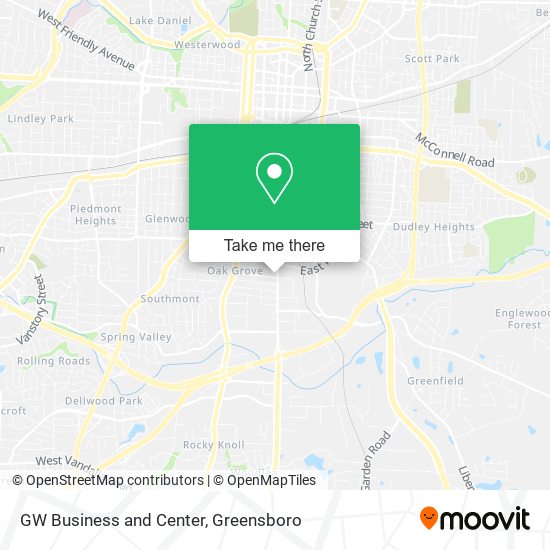 Mapa de GW Business and Center