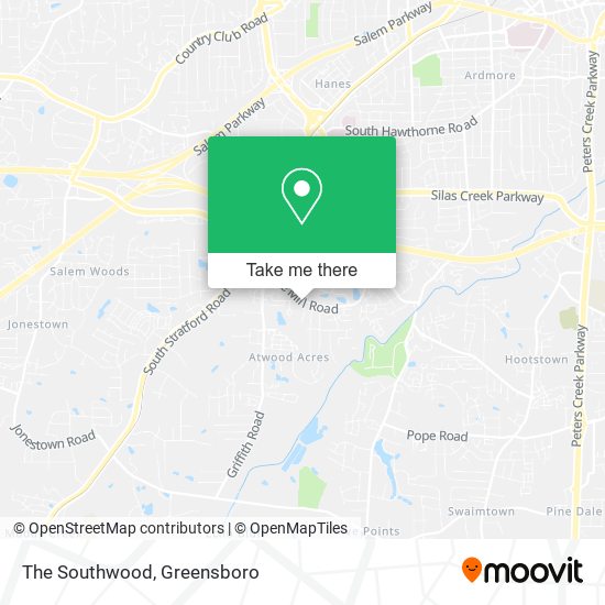 Mapa de The Southwood