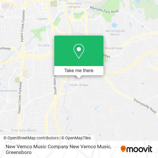 New Vemco Music Company New Vemco Music map