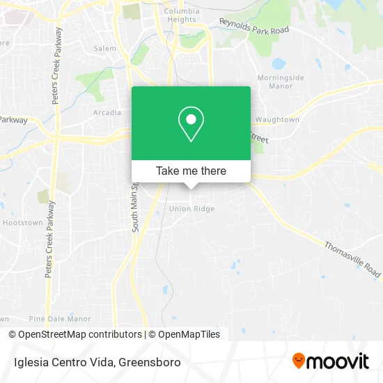 Iglesia Centro Vida map