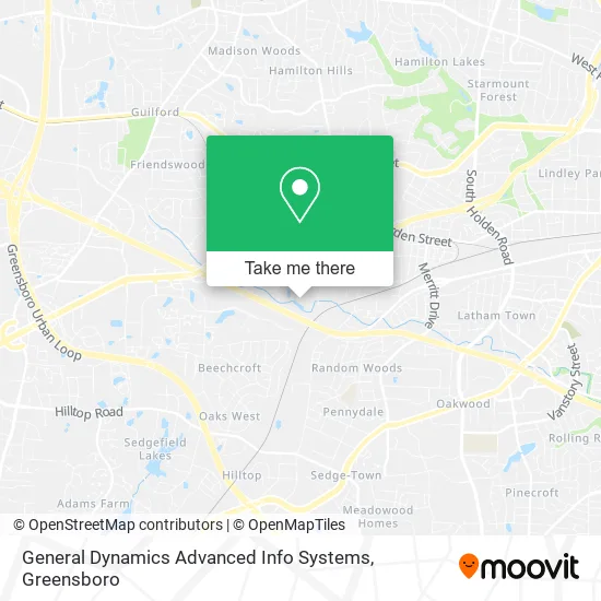 General Dynamics Advanced Info Systems map