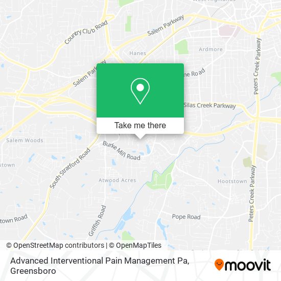 Mapa de Advanced Interventional Pain Management Pa