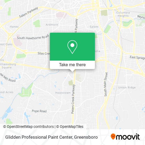 Mapa de Glidden Professional Paint Center