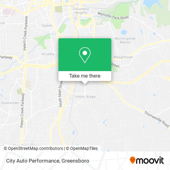 Mapa de City Auto Performance