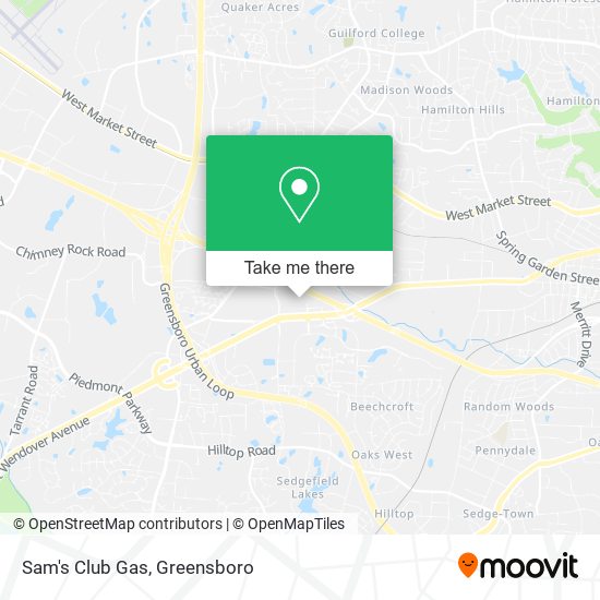 Mapa de Sam's Club Gas