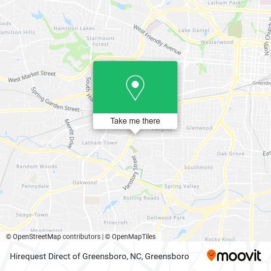 Mapa de Hirequest Direct of Greensboro, NC