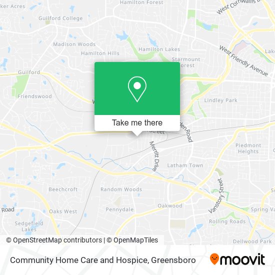 Community Home Care and Hospice map