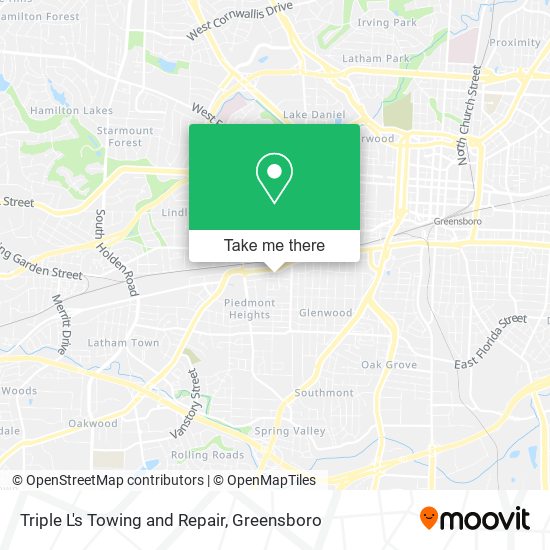 Mapa de Triple L's Towing and Repair