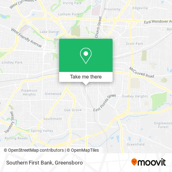 Mapa de Southern First Bank