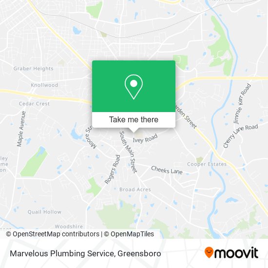 Mapa de Marvelous Plumbing Service