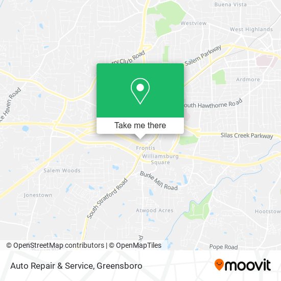 Auto Repair & Service map