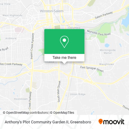 Mapa de Anthony's Plot Community Garden II
