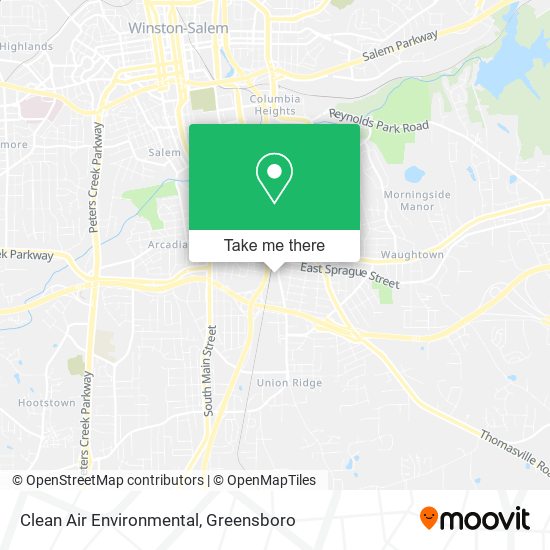 Clean Air Environmental map