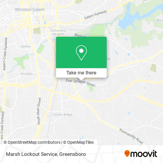 Mapa de Marsh Lockout Service