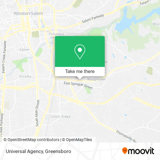 Universal Agency map