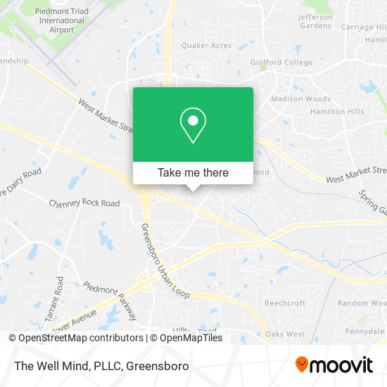 Mapa de The Well Mind, PLLC