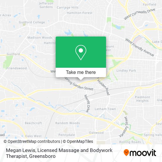 Mapa de Megan Lewis, Licensed Massage and Bodywork Therapist