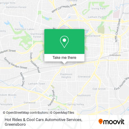 Mapa de Hot Rides & Cool Cars Automotive Services