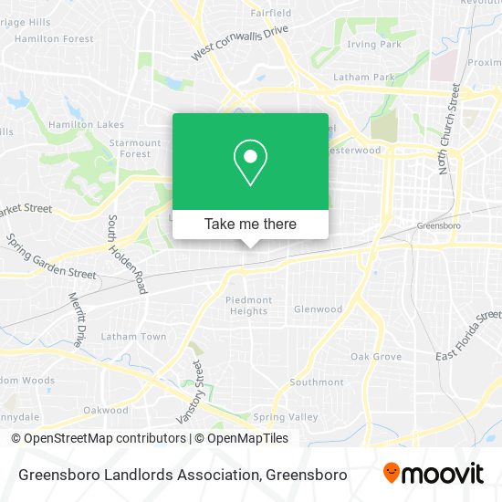 Mapa de Greensboro Landlords Association