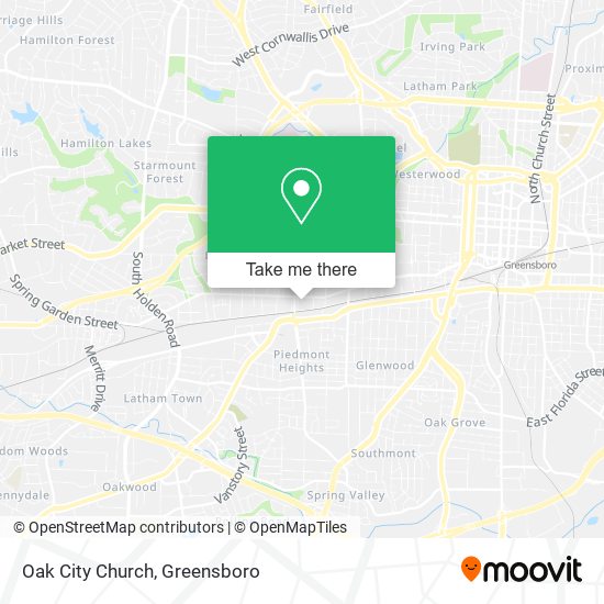 Mapa de Oak City Church