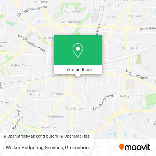 Mapa de Walker Budgeting Services
