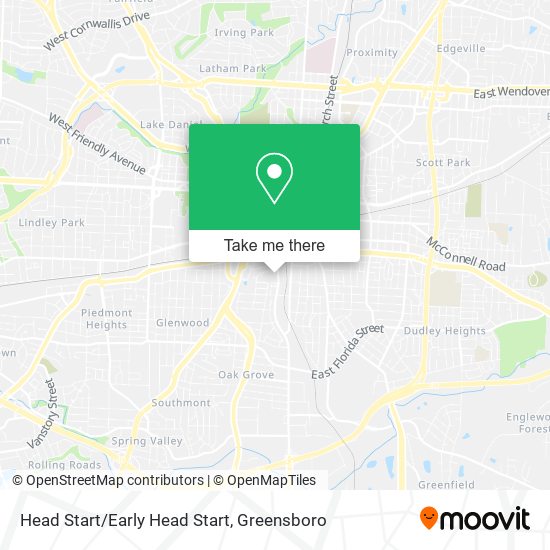 Mapa de Head Start/Early Head Start