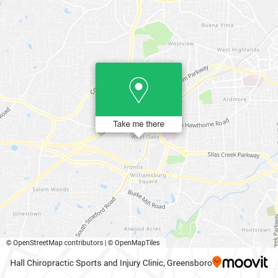 Mapa de Hall Chiropractic Sports and Injury Clinic