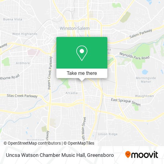 Uncsa Watson Chamber Music Hall map