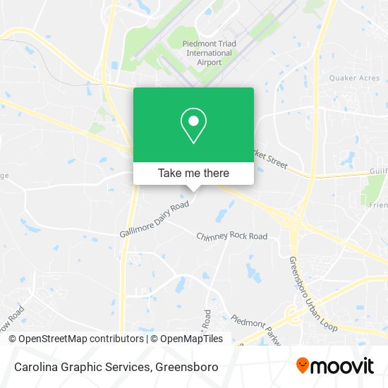 Carolina Graphic Services map
