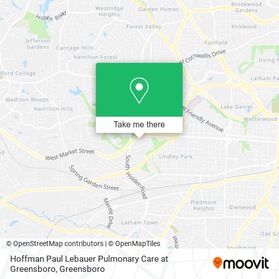 Hoffman Paul Lebauer Pulmonary Care at Greensboro map