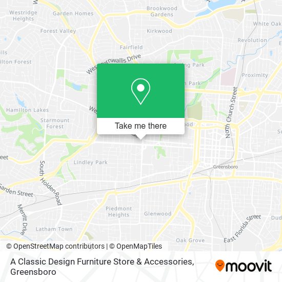 A Classic Design Furniture Store & Accessories map