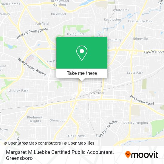 Margaret M Luebke Certified Public Accountant map