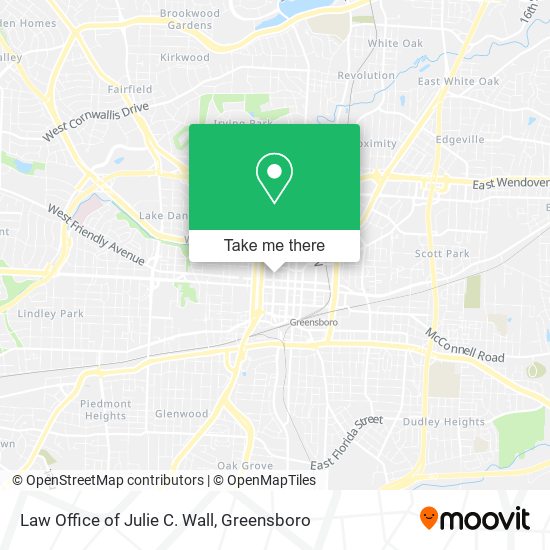 Mapa de Law Office of Julie C. Wall