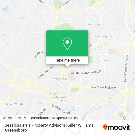 Jessica Ferris Property Advisors Keller Williams map