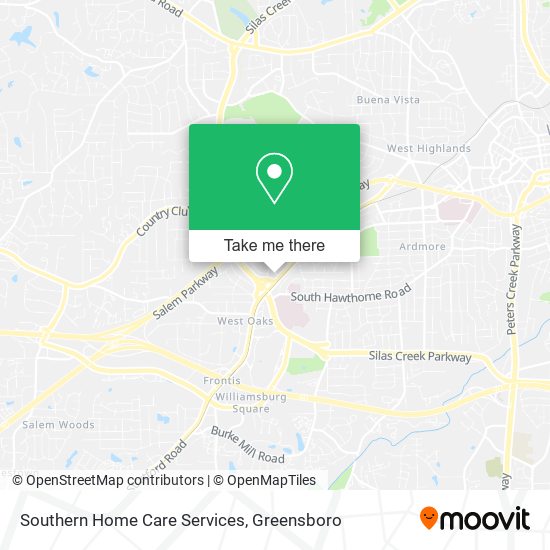 Southern Home Care Services map