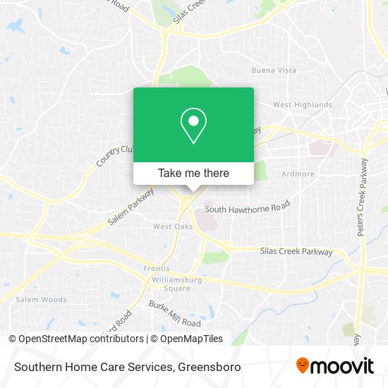 Mapa de Southern Home Care Services