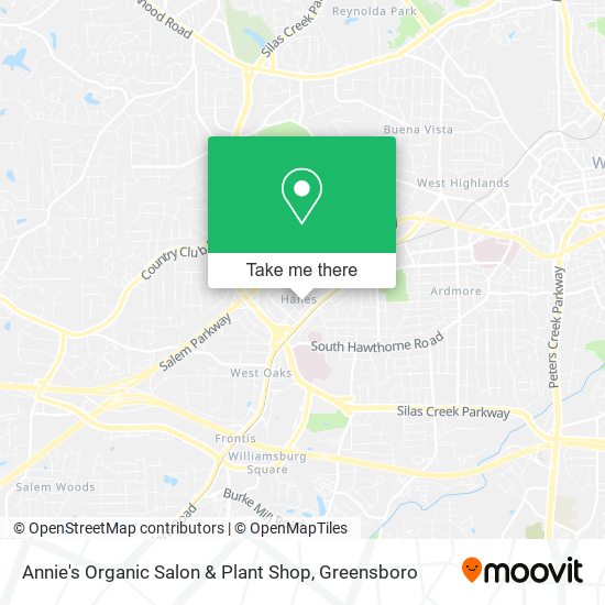 Annie's Organic Salon & Plant Shop map