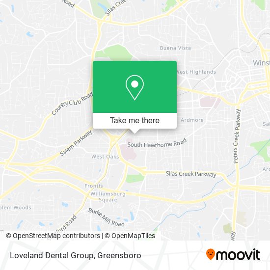 Mapa de Loveland Dental Group