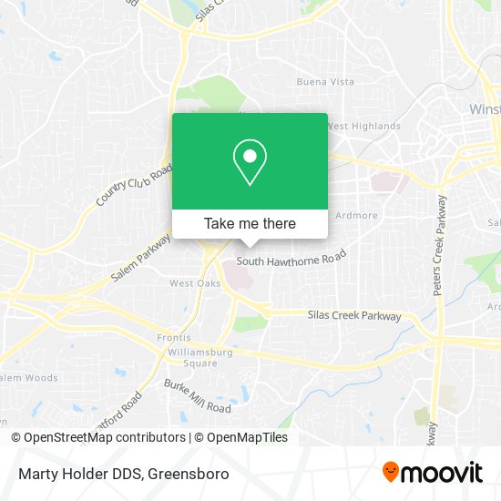 Marty Holder DDS map