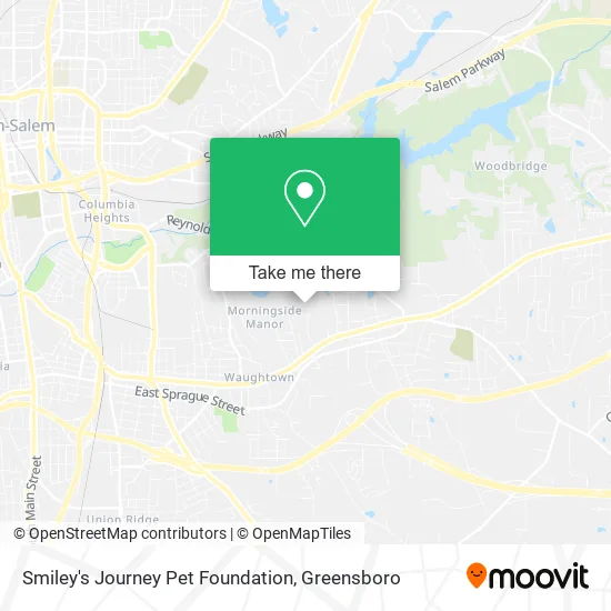 Mapa de Smiley's Journey Pet Foundation