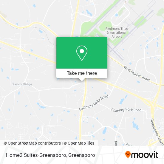 Home2 Suites-Greensboro map