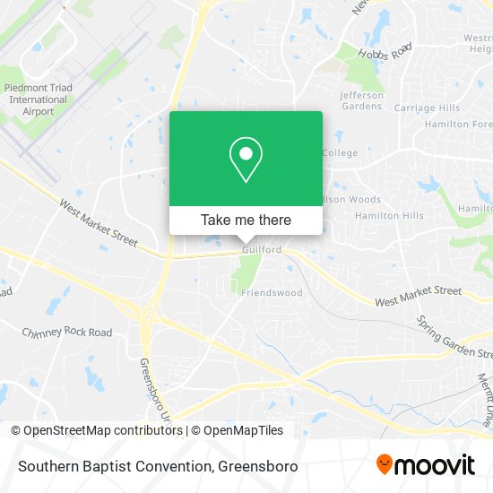 Southern Baptist Convention map