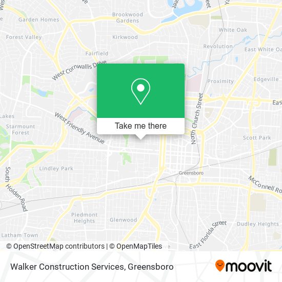 Mapa de Walker Construction Services